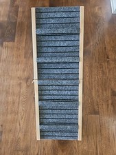 Adjustable Dog Ramp, Wooden Folding Portable Pet Ramp