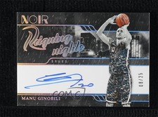 2023-24 Panini Noir Reigning Nights Signatures 8/25 Manu Ginobili Auto HOF j3z