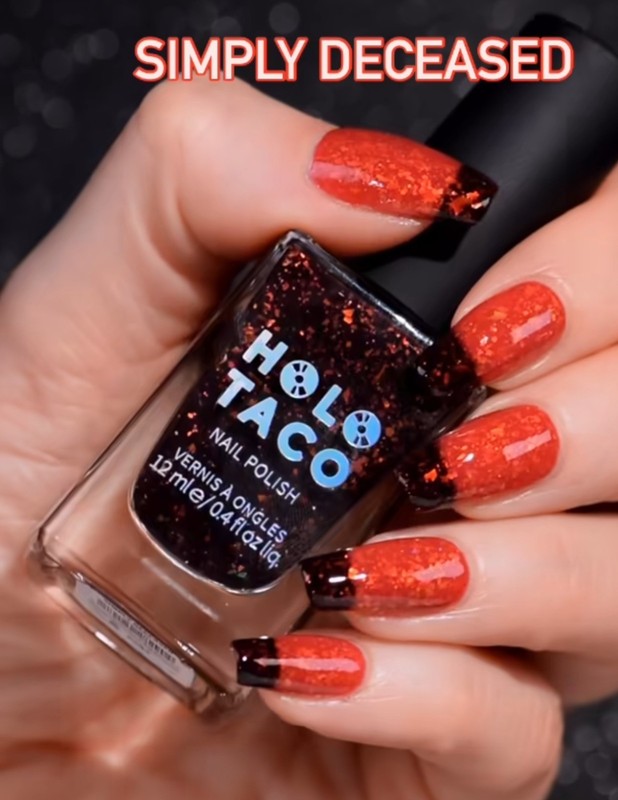 Holo Taco Thermal Holoween  Simply Deceased LE nail polish NEW IN BOX UNUSED