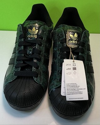 Adidas Superstar II Womens Shoes Green Snakeskin Sneakers Size 8 Women New w/Tag