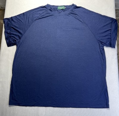 Hammacher Schlemmer Men s Viscose Crew Neck T Shirt Blue Size Medium