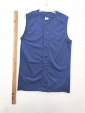 Vtg Blank Wilson A4513 Royal Mesh Baseball Jersey Adult Medium Made In USA 6292