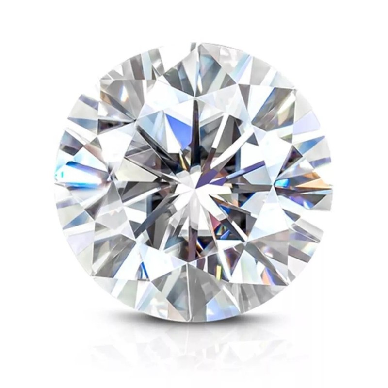 0.50 Ctw 5mm Round Cut Moissanite Loose Gemstone VVS Jewelry Stone #3