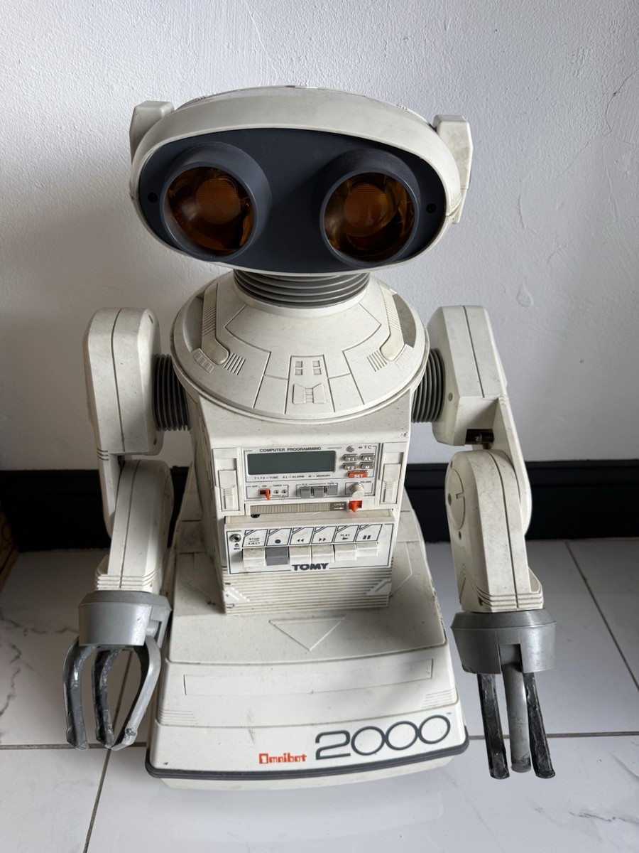 TOMY 1980s ORIGINAL OMNIBOT 2000 DRINK SERVING ROBOT VINTAGE