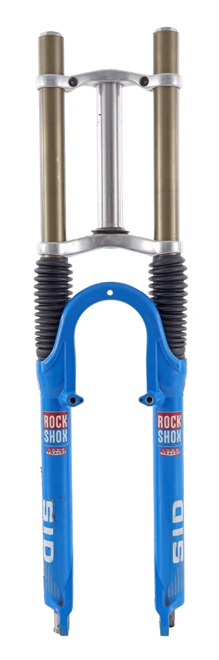RockShox SID XL Dual Crown Mtn Bike Fork 26" 100mm QR BLUE Canti Disc DH Vintage - Image 2 of 4