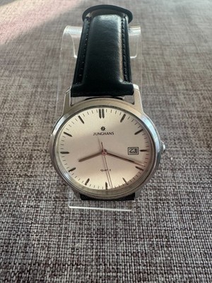 Junghans Quartz Ref 41/4205 Vintage Herrenuhr Dresswatch Glas und Band neu