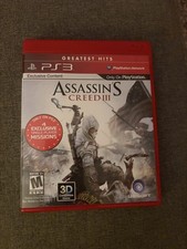 Assassin's Creed III PS3 Greatest Hits Original Case & Inserts