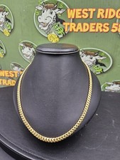 Cuban, Miami Cuban, Solid 925 Silver, 14k Plate Chain, 24 Inch 5mm