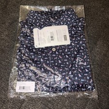 Rhoback Men  s The Super dog Short Sleeve Polo Medium 