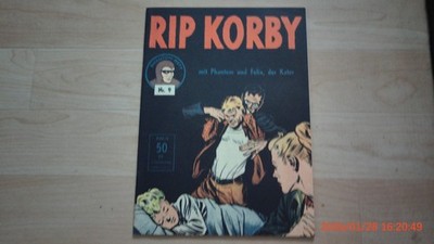 Phantom-Heft Nr. 9 von 1953, Rip Korby, mit Phantom und Felix, Nachdruck Hethke