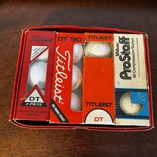 Titleist DT, Wilson Prostaff Golf Balls Ball 3pk NEW Box Vintage Lot Of 4 Boxes