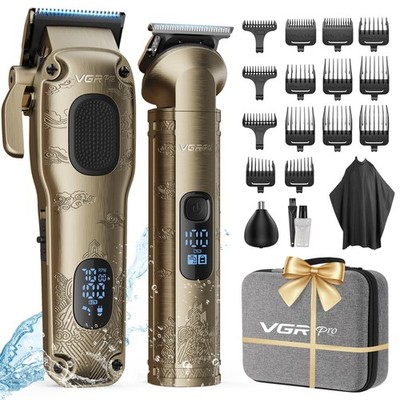 VGRPRO Hair Clippers for Men Professional, Cordless Hair Clippers for Hair Cu...