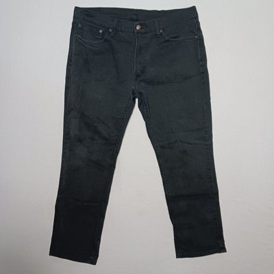 Levi's 541 Mens Athletic Taper Stretch Jeans 36X30 Black Wash Denim