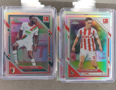 2025-26 Topps Chrome Bundesliga Base and RC Refractor Auswahl / Choose