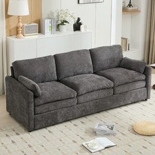 89" Cozy Upholstered 3-seater Sofa Oversized Comfy Cloud Sofa Double Cushion 3