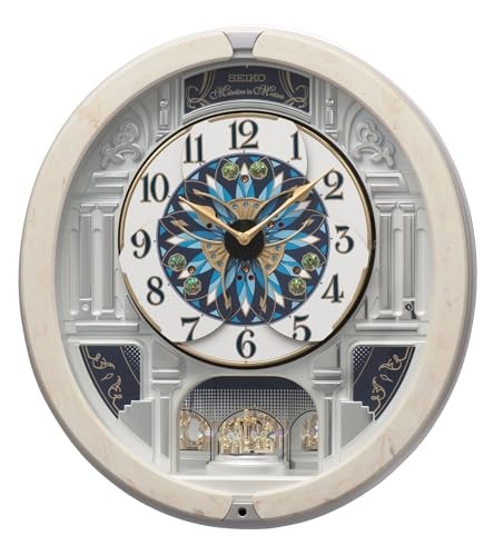 Seiko RE604A Analog Wall Clock Kaleidoscope 18 Melody In Motion