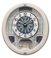 Seiko RE604A Analog Wanduhr Kaleidoskop 18 Melodie In Bewegung Song Automation