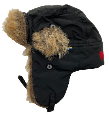 Fjallraven Nordic Heater Hat Aviator Trapper Ushanka Winter Faux Fur Cap Size M