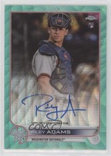 2022 Topps Chrome Rookie Aqua Wave Refractor 88/199 Riley Adams #RA-RA Auto lz7