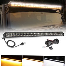 81214203040 Inch Amber Led Light Bar Single Row Thin Fog Work Driving Truck