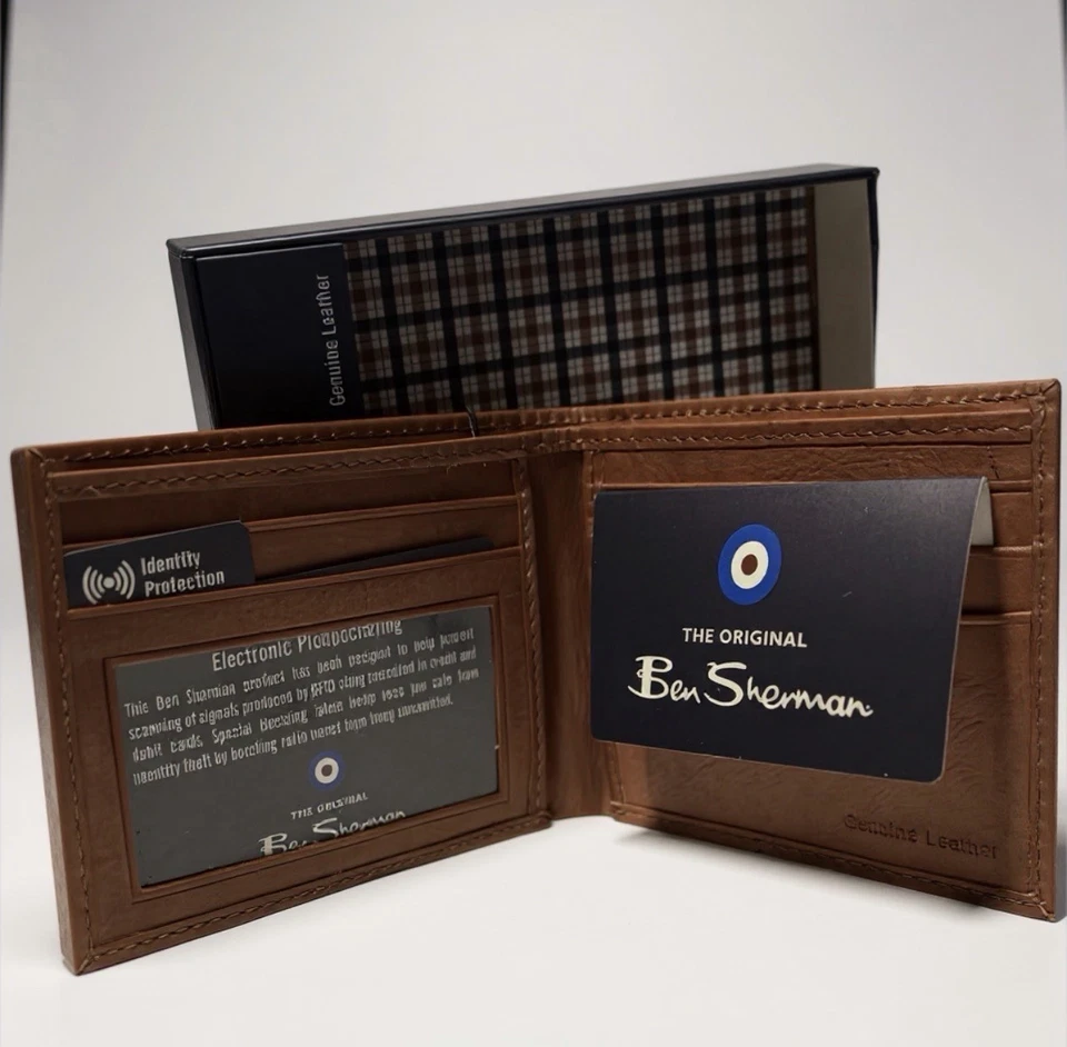 Ben Sherman Genuine Leather Men's Wallet - Image 2 of 4
