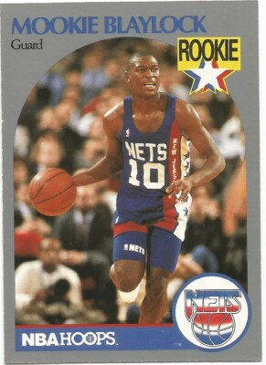 MOOKI blaylock　NBA　プロバスケットボール　トレーディングカード Mookie Blaylock Rookie RC Hoops 1990/91 - NBA Basketball