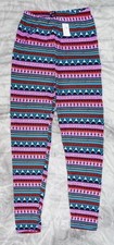 Full length LEGGINGS by FLIRT LONDON Size 8 -12 small-medium bnwt PINK TURQUOISE