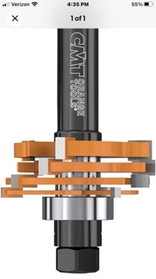 CMT 800.506.11 Slot Cutter Set with 1-7/8-Inch Diameter, 1/8-Inch to 23/32-Inch,