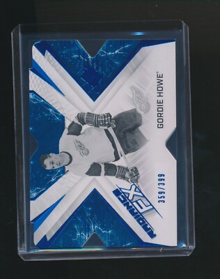GORDIE HOWE 2022-23 UPPER DECK SPX RADIANCE FX DIE CUT BLUE PARALLEL 359/399