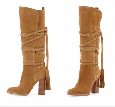 camel mid calf boots