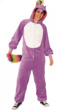 Purple Unicorn Adult Costume Rainbow Mane  Tail, Size S/M by Rubie's Costumes