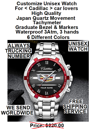 Customize Watch, Cadillac Car lovers, High Quality, Japan Quartz