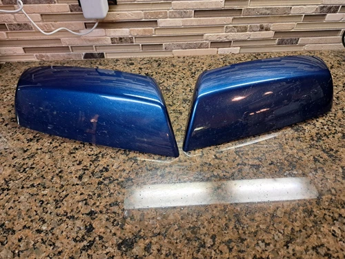 2014-2018 Chevy Silverado GMC Sierra  Mirror Covers Caps OEM Deep Ocean Blue G1K