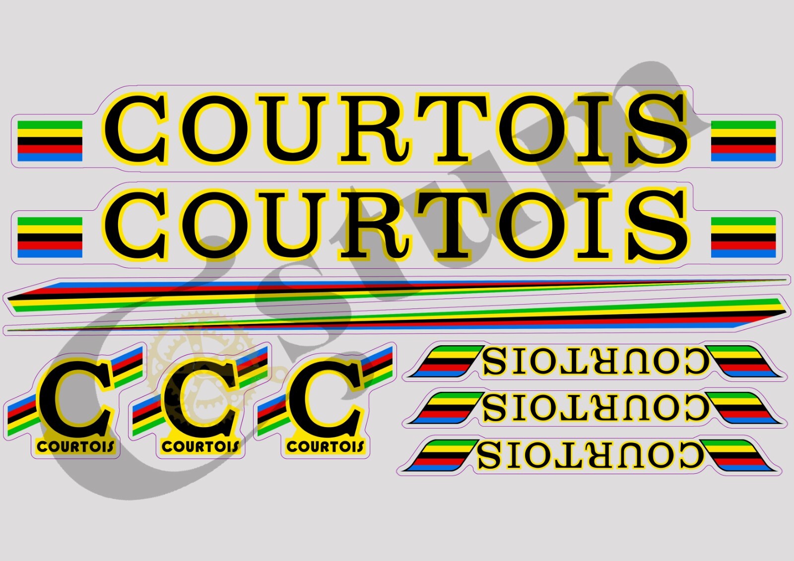 Stickers de cadre Courtois pour masquer les rayures de votre vélo