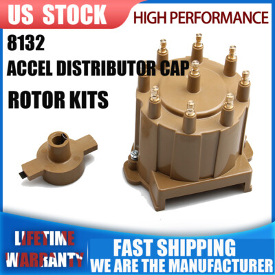 Distributor Cap & Rotor Kit – External Coil HEI Male Brass Terminals (Fits 1987-1989 V8)