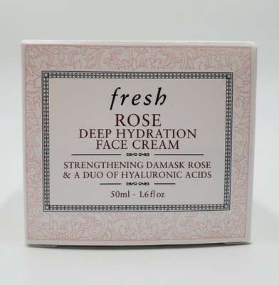 Fresh Face Cream 1.6oz Rose Deep Hydration Moisturizer HA Hyaluronic Acid NIB