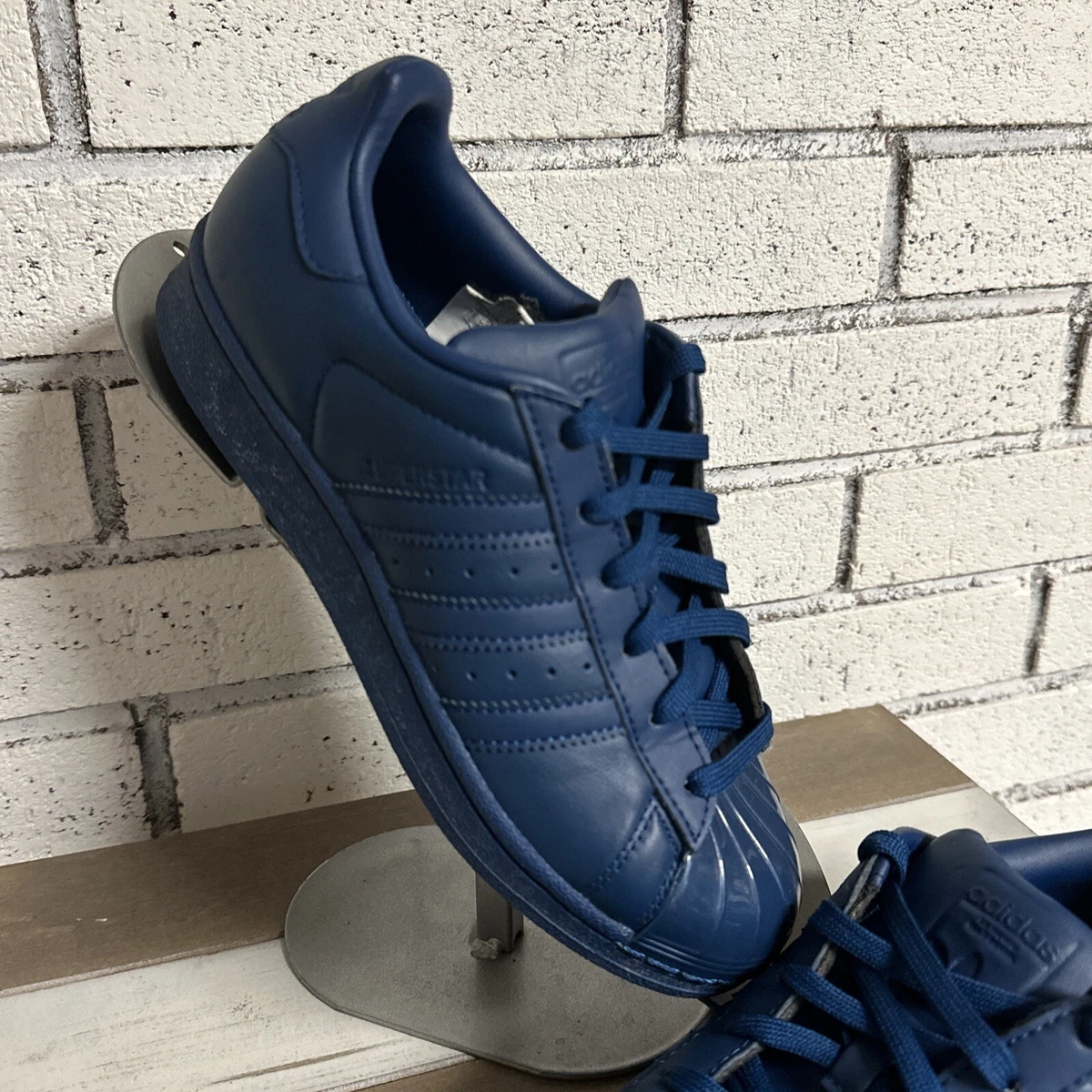 Adidas Superstar Shell Toe Size 5.5 Ortholite Sneakers Blue 789002