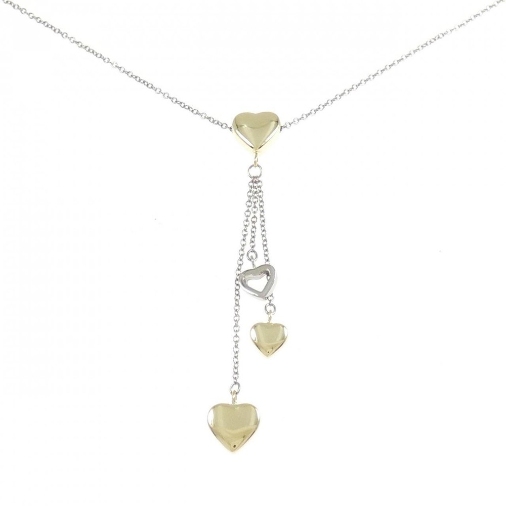 Authentic Tiffany Multi Heart Drop Pendant Necklace  #260-006-574-5519