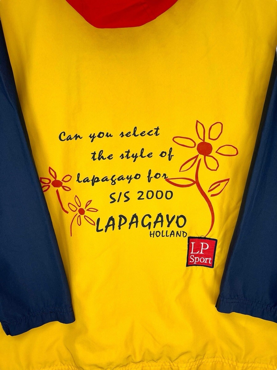 Vintage Lapagayo Jacket Size Medium Yellow Windbreaker Summer