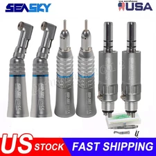 NSK Style Dental Slow Low Speed Handpiece Straight Contra Angle Air Motor 4/2H