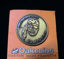 Eye of the Pirate Lapel Hat Pin Souvenir Skull Geocoin Replica Pin Oakcoins
