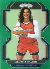 2022 Panini Prizm WNBA ALYSHA CLARK #79 GREEN PRIZM MYSTICS ACES