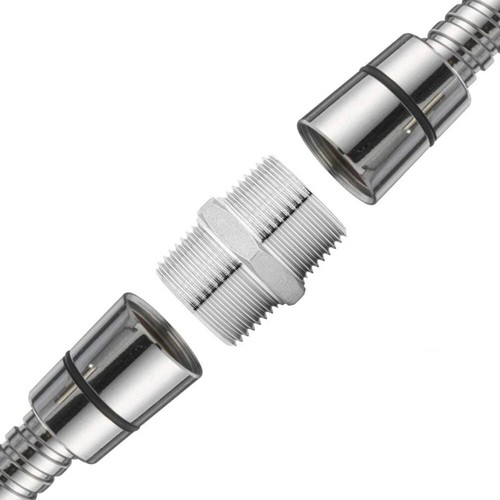 Duschschlauch Verlängerung Chrom Messing Extender für extra langen Schlauch G1 - Bild 5 von 24