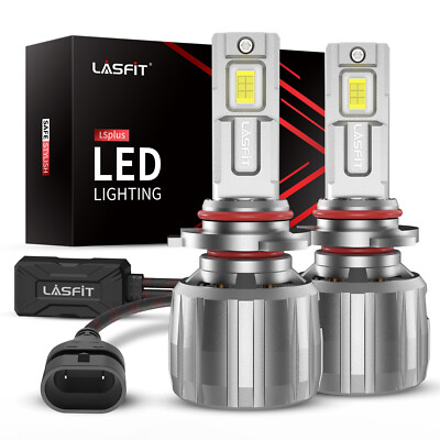Lasfit 9006 HB4 LED Headlight Low Beam Super White Bulb 13000LM Bright Plug Play