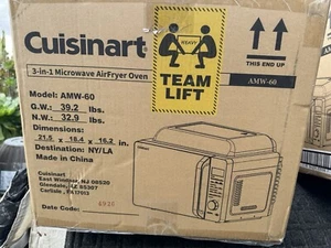 Cuisinart Comptoir AMW-60 3-in-1 Four à micro-ondes, noir