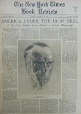 SINCLAIR LEWIS  IT CAN'T HAPPEN HERE CESARE 1935 October 20 NY Times Book Review