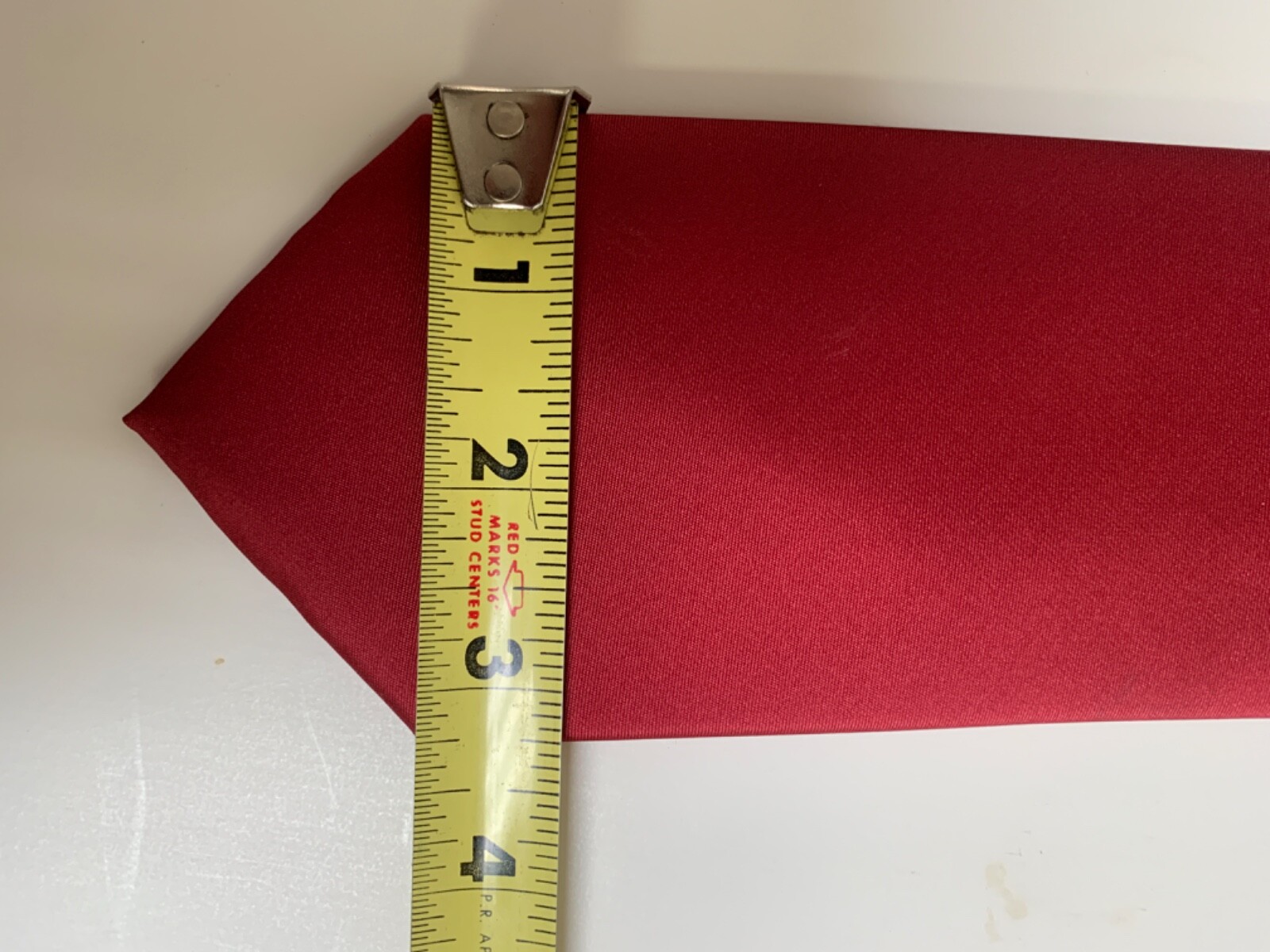 Saddlebred Solid Red Smooth Tie-100% Polyester - image 8