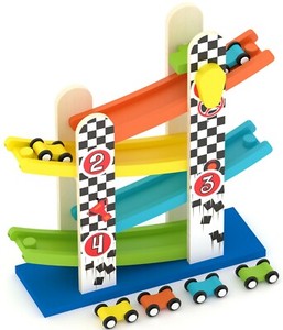 wooden race track toy