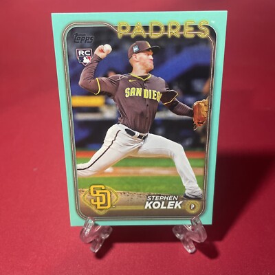 2024 Topps Update Stephen Kolek Rookie Aqua Card #US259 Padres