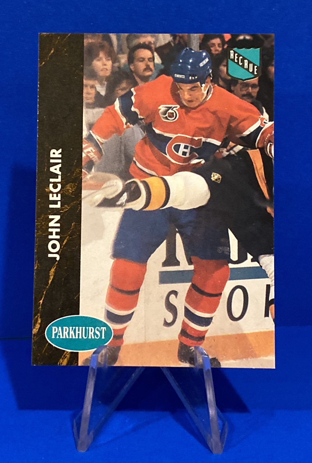 1991-92 Parkhurst John LeClair Rookie Card #84 Montreal Canadiens FRENCH